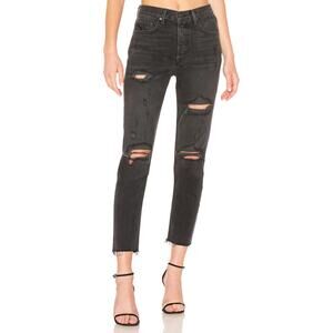 GRLFRND The Karolina High Waisted Distressed Jeans in Travelin' Band Size 27
